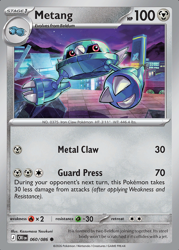 Metang Pokémon card