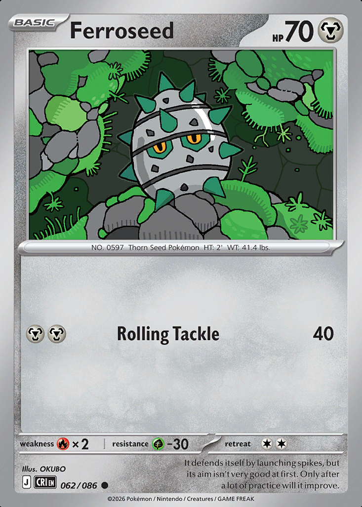 Ferroseed Pokémon card