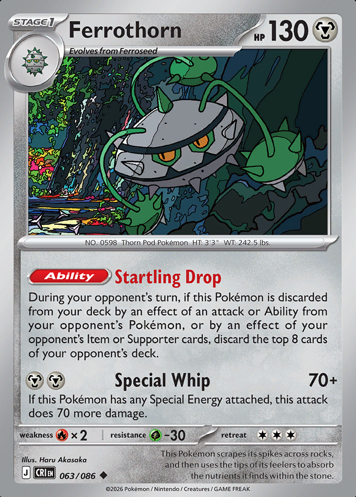 Ferrothorn Pokémon card