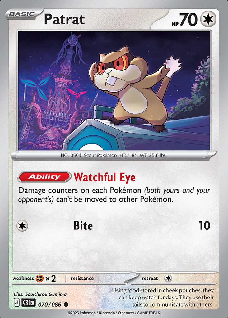 Patrat Pokémon card