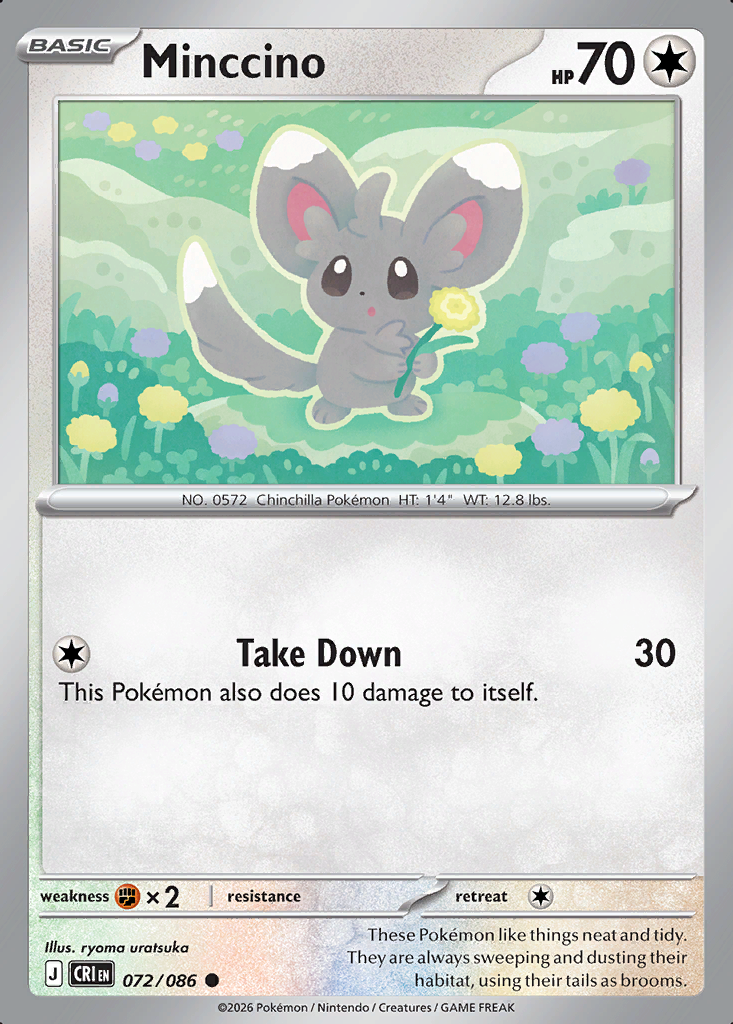 Minccino Pokémon card
