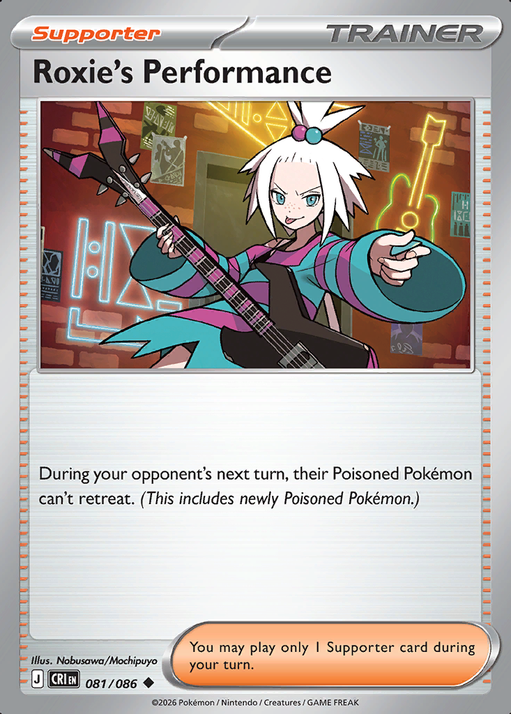 Roxie's Performance Pokémon card