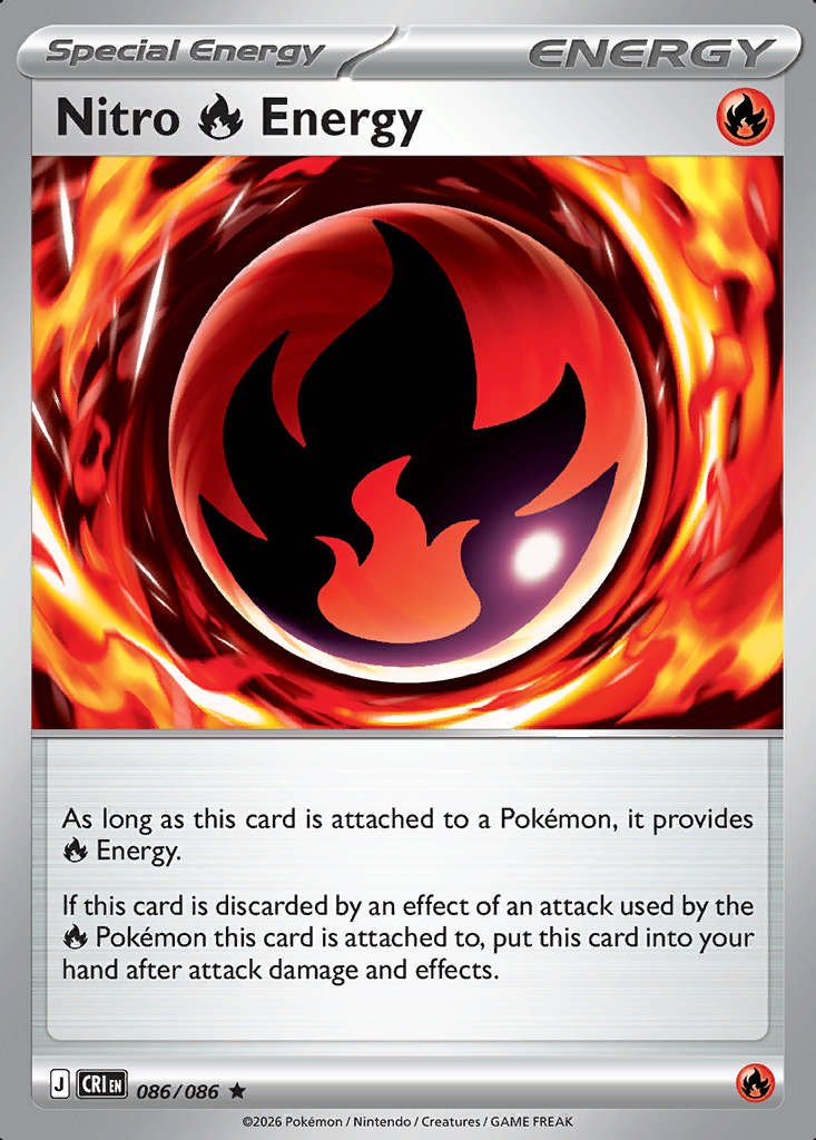 Nitro Fire Energy Pokémon card