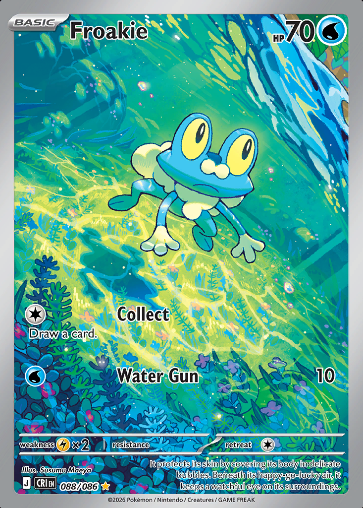 Froakie Pokémon card