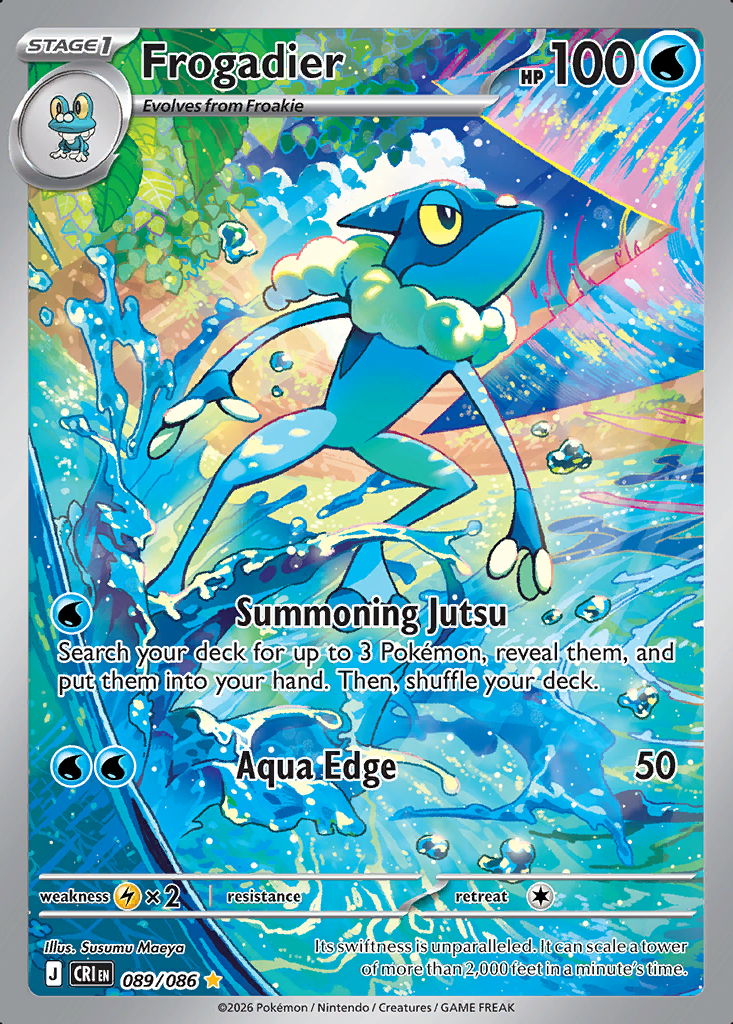 Frogadier Pokémon card