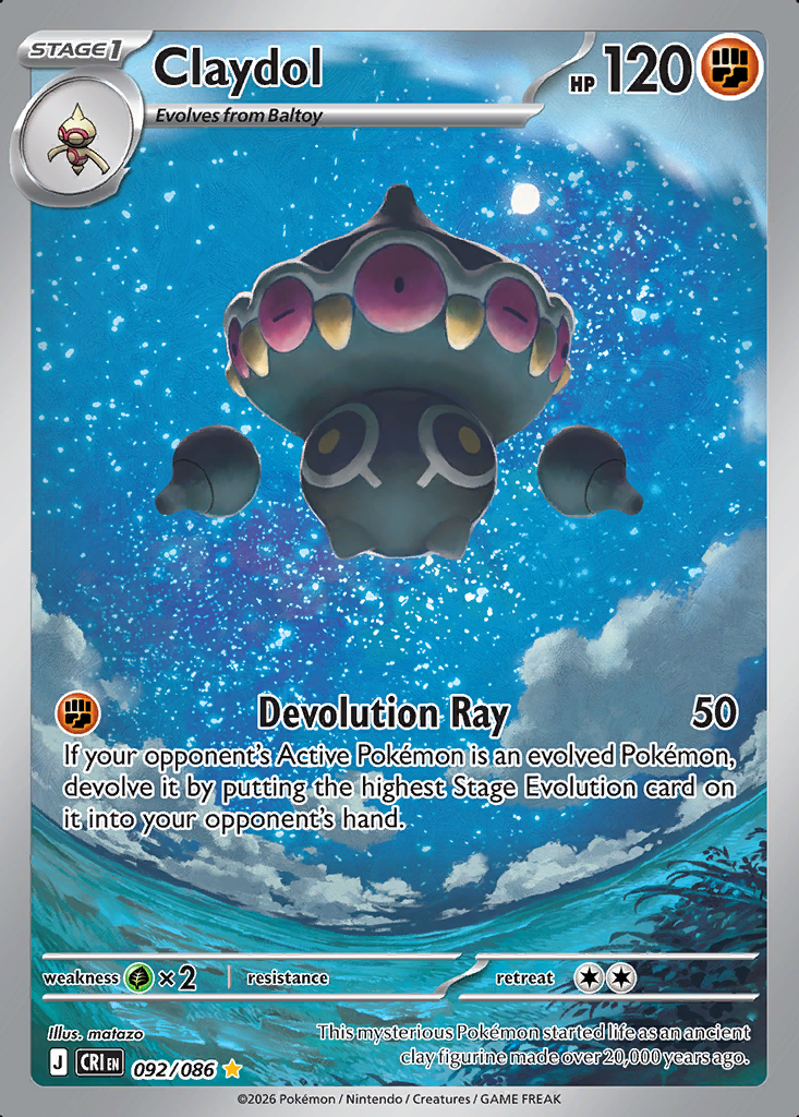 Claydol Pokémon card