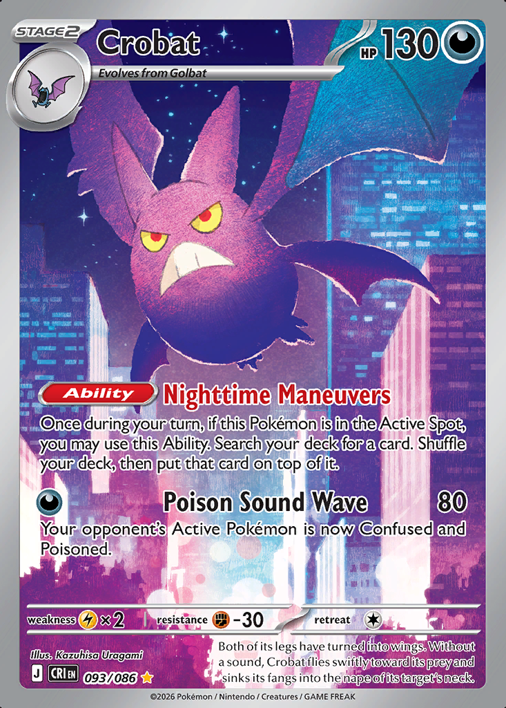 Crobat Pokémon card