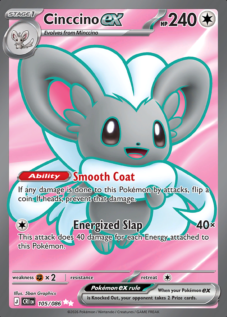 Cinccino ex Pokémon card