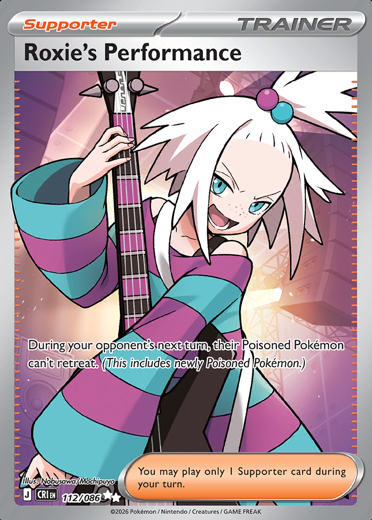 Roxie's Performance Pokémon card
