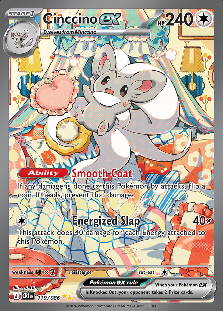 Cinccino ex Pokémon card