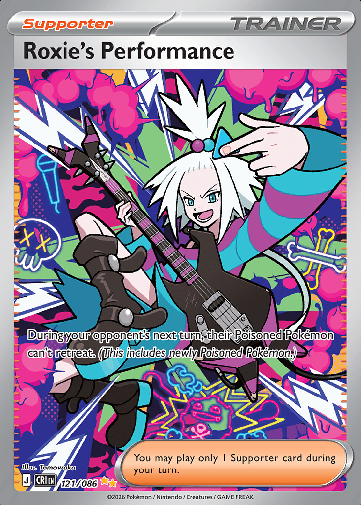 Roxie's Performance Pokémon card
