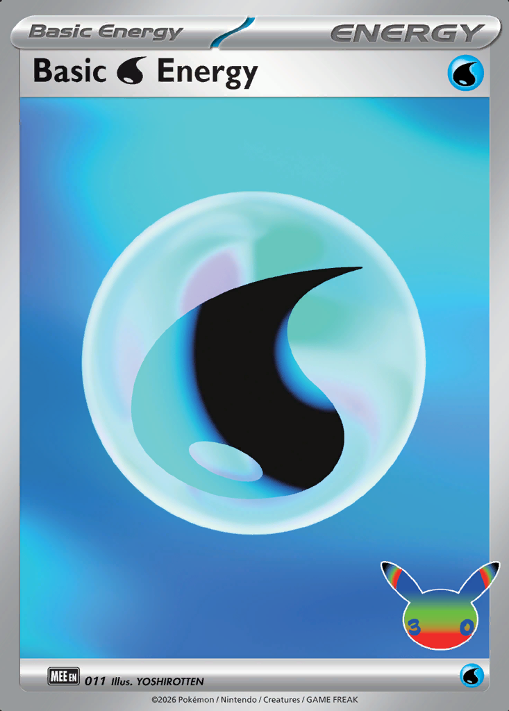 Basic Water Energy Pokémon card