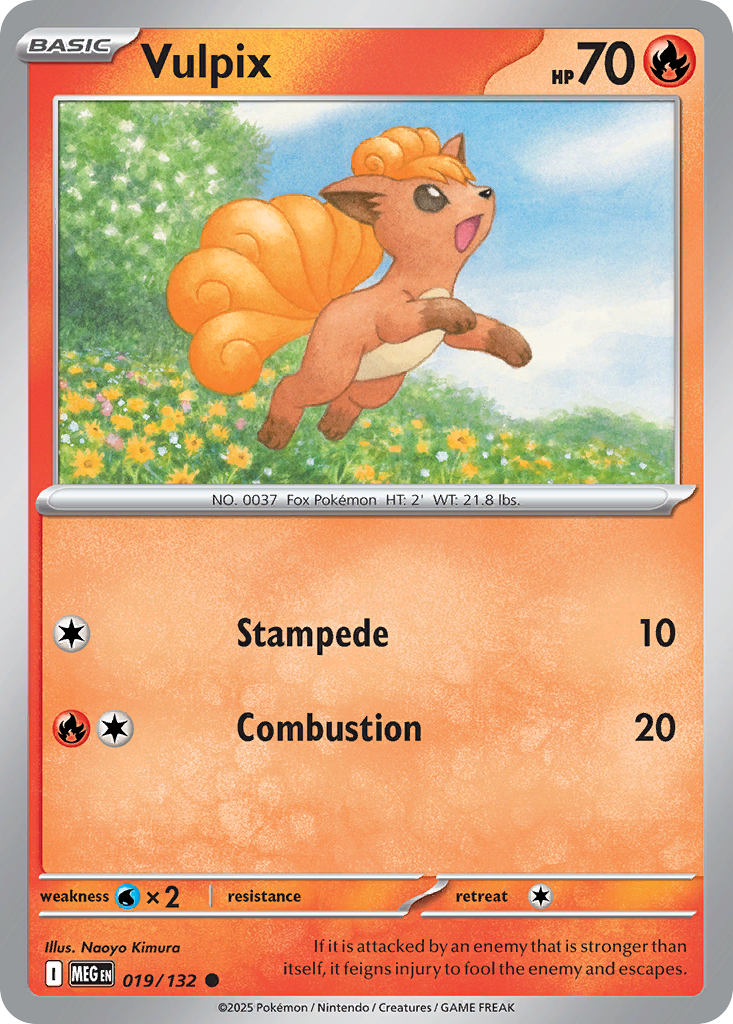 Vulpix Pokémon card