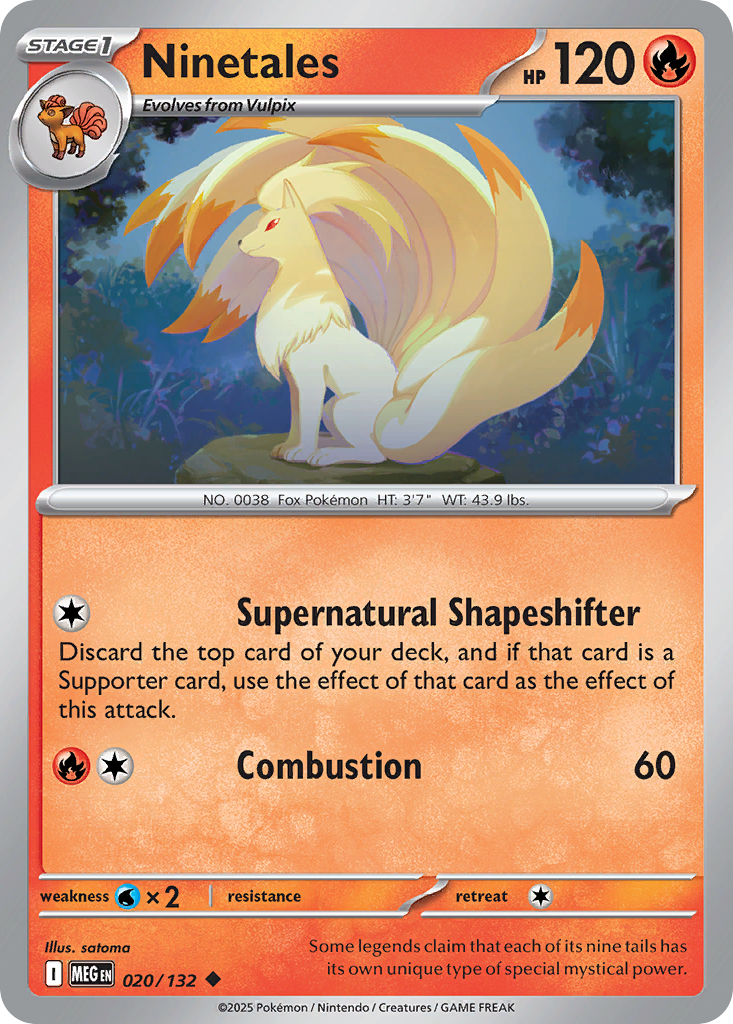 Ninetales Pokémon card
