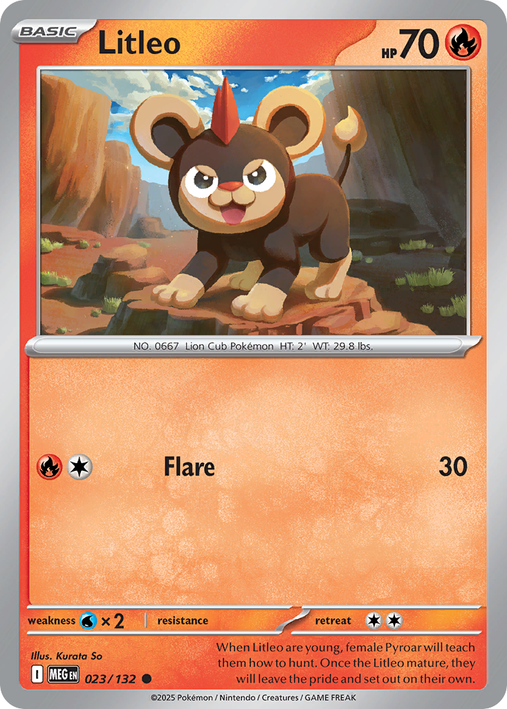 Litleo Pokémon card