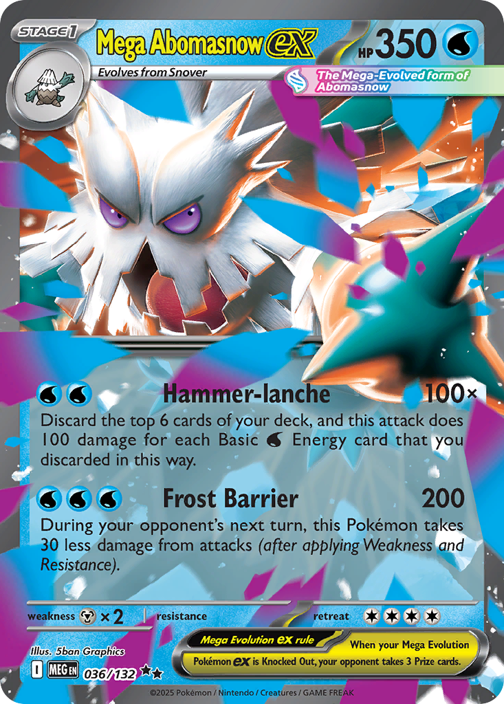 Mega Abomasnow ex Pokémon card