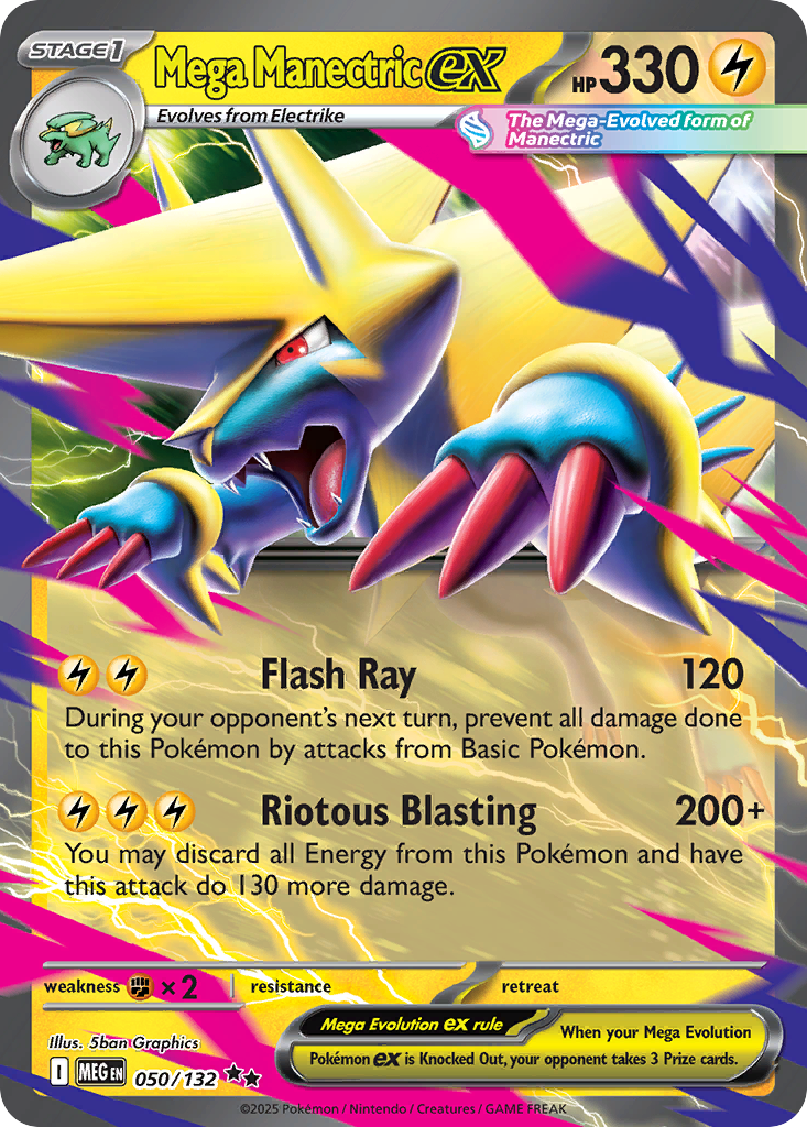 Mega Manectric ex Pokémon card