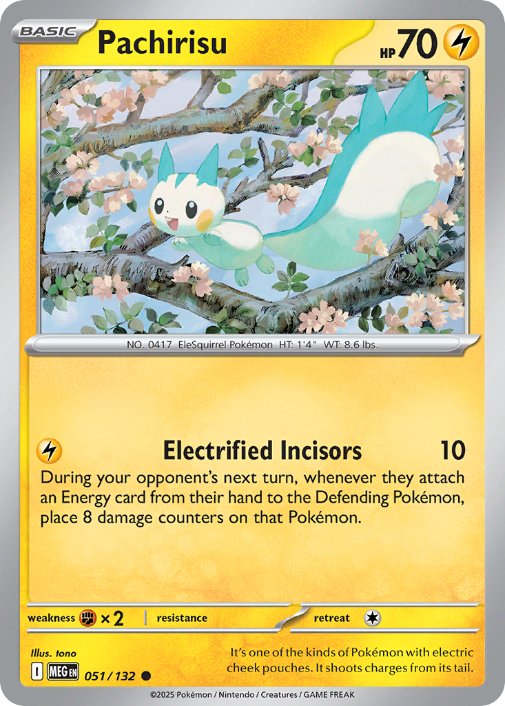 Pachirisu Pokémon card