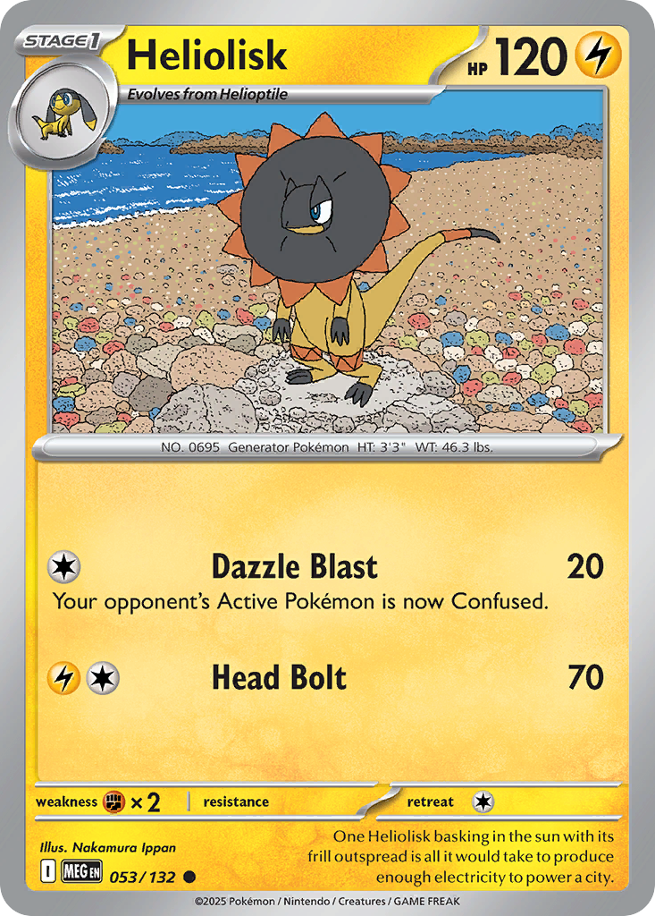 Heliolisk Pokémon card