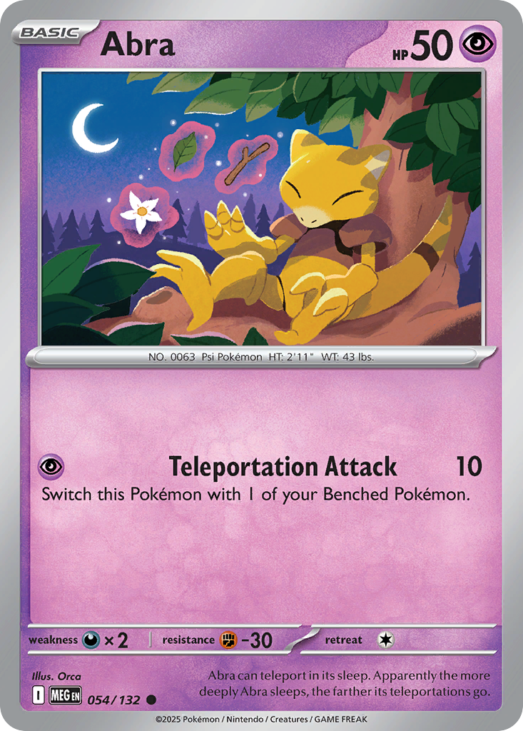 Abra Pokémon card