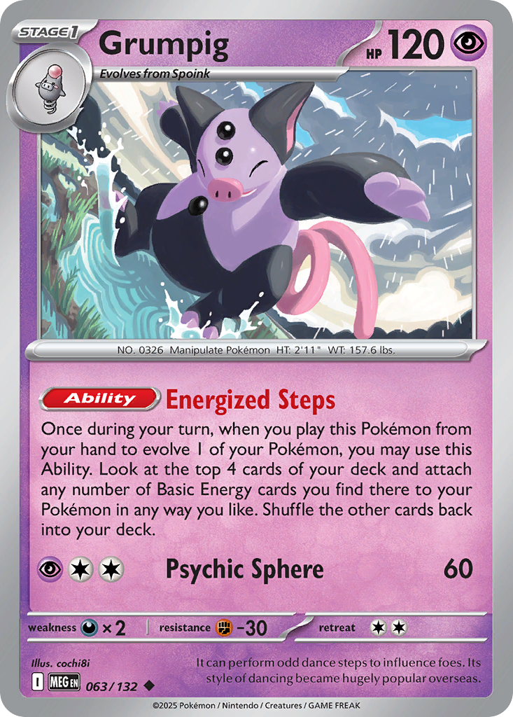 Grumpig Pokémon card