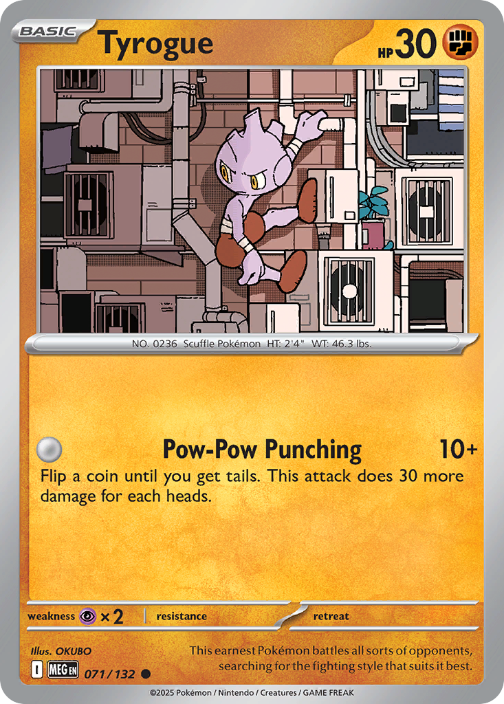 Tyrogue Pokémon card