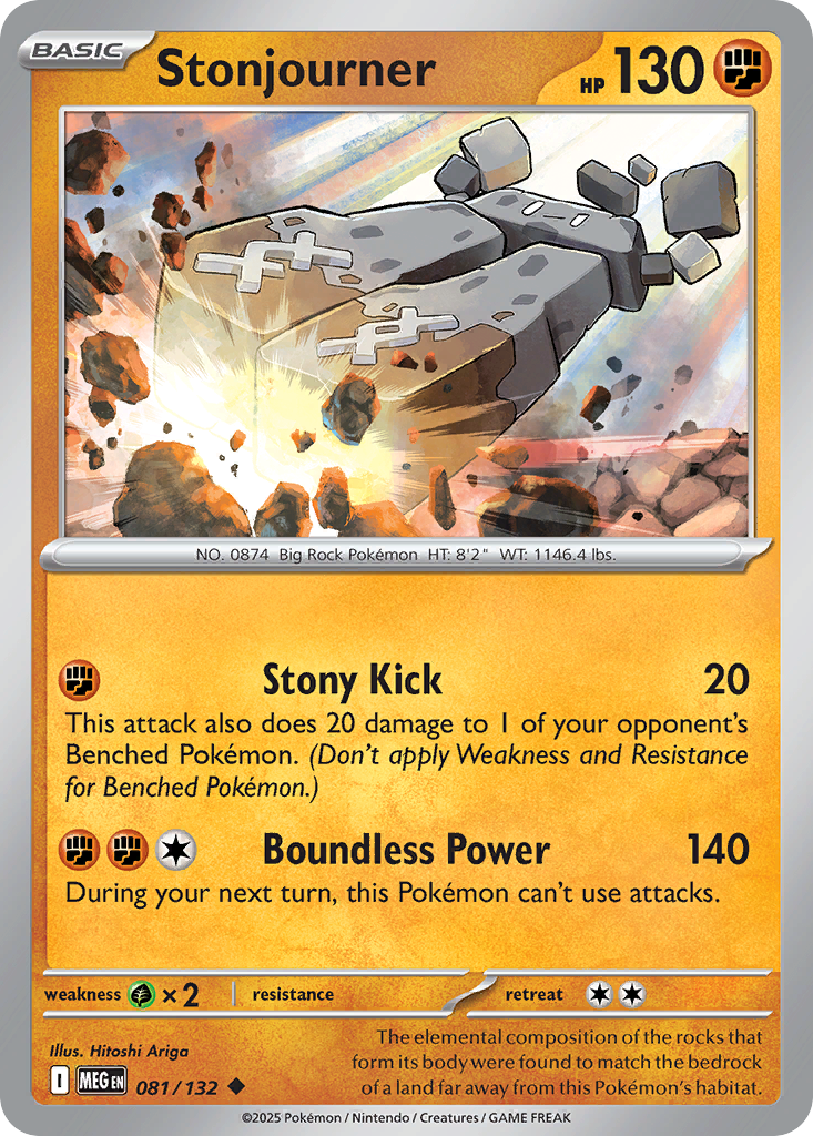 Stonjourner Pokémon card