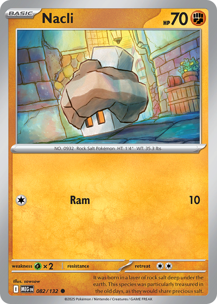 Nacli Pokémon card