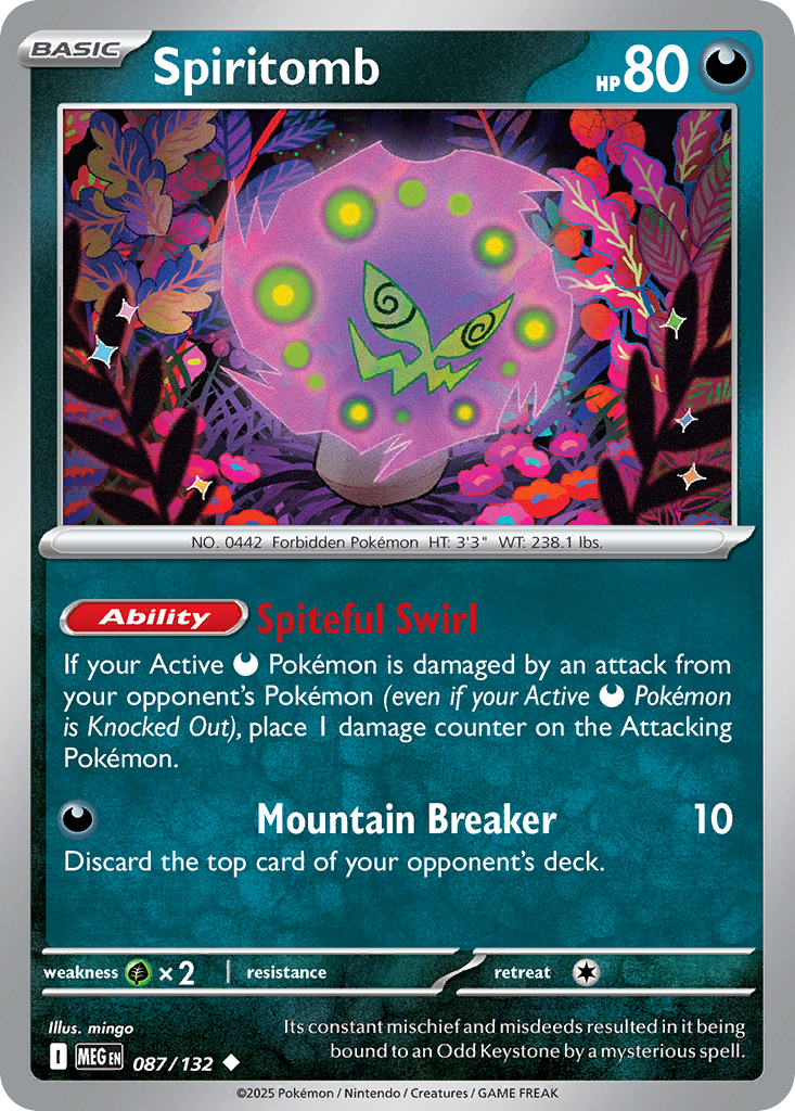 Spiritomb Pokémon card