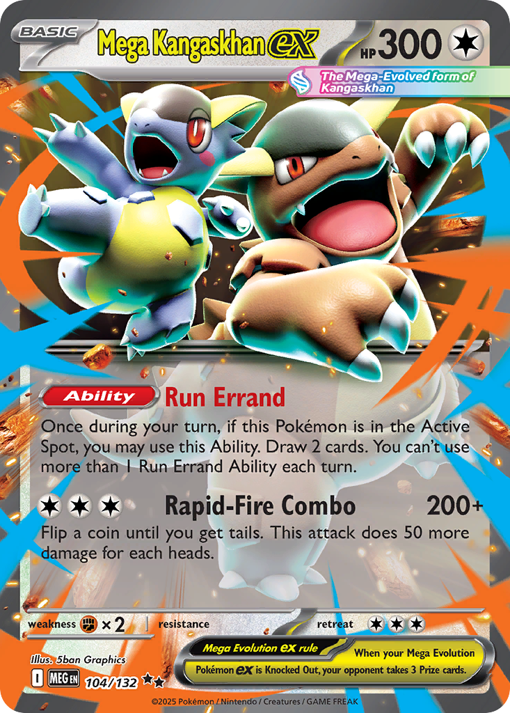 Mega Kangaskhan ex Pokémon card