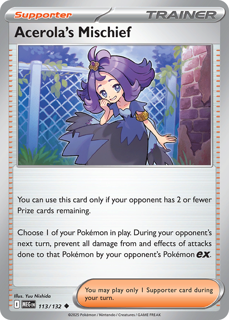 Acerola's Mischief Pokémon card