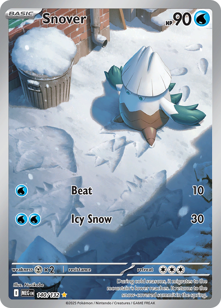 Snover Pokémon card