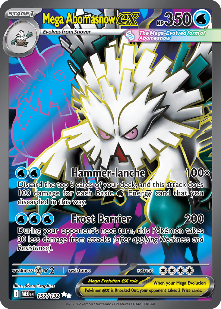 Mega Abomasnow ex Pokémon card
