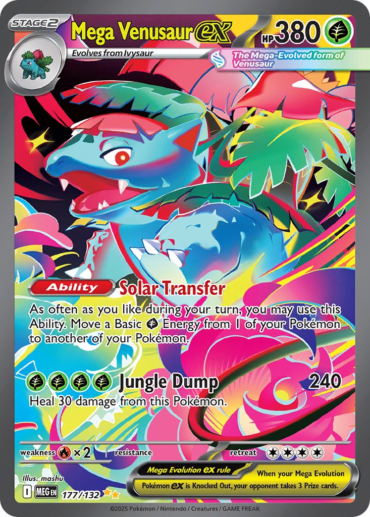Mega Venusaur ex Pokémon card