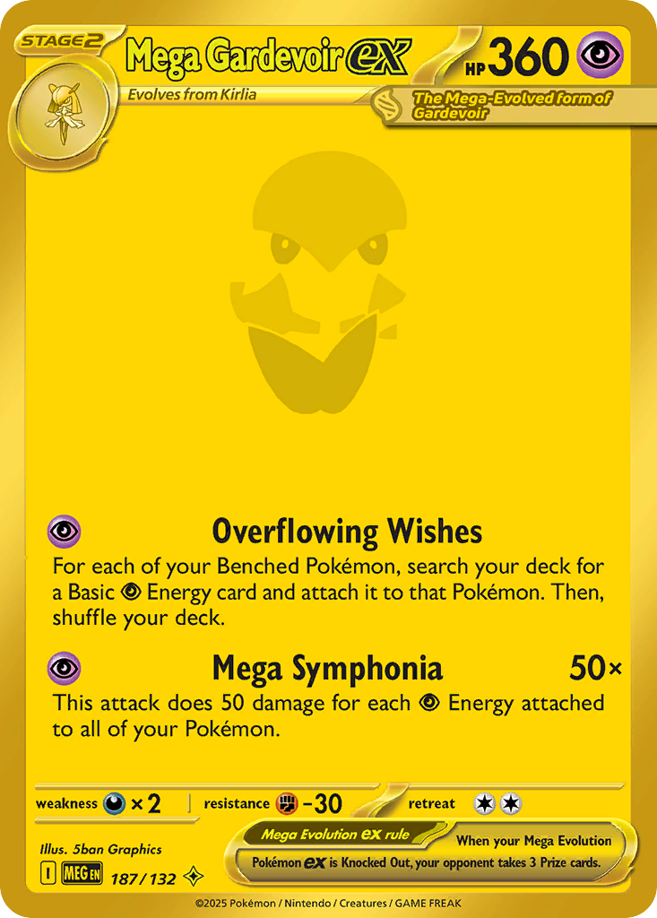 Mega Gardevoir ex Pokémon card