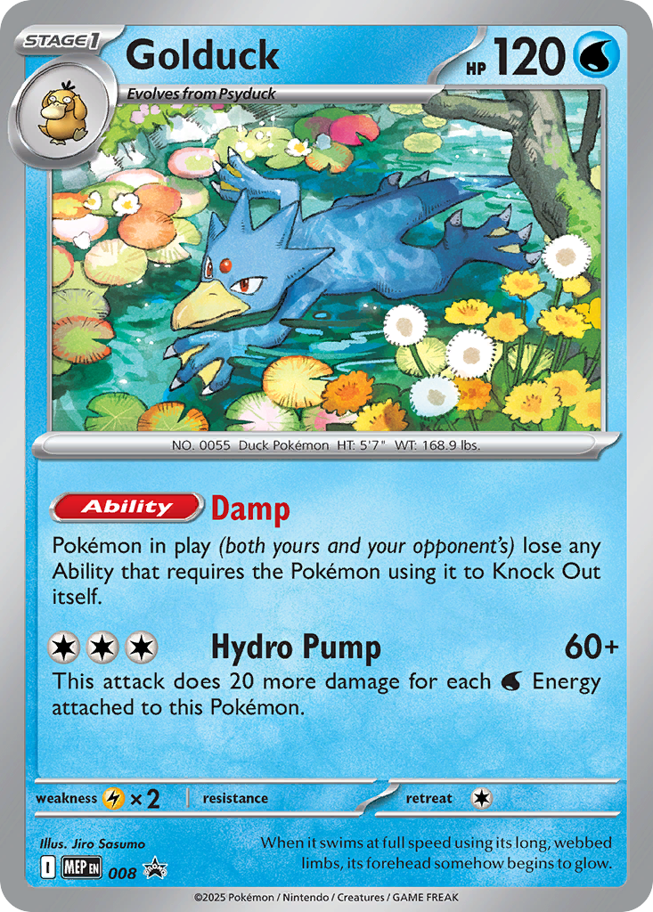 Golduck Pokémon card