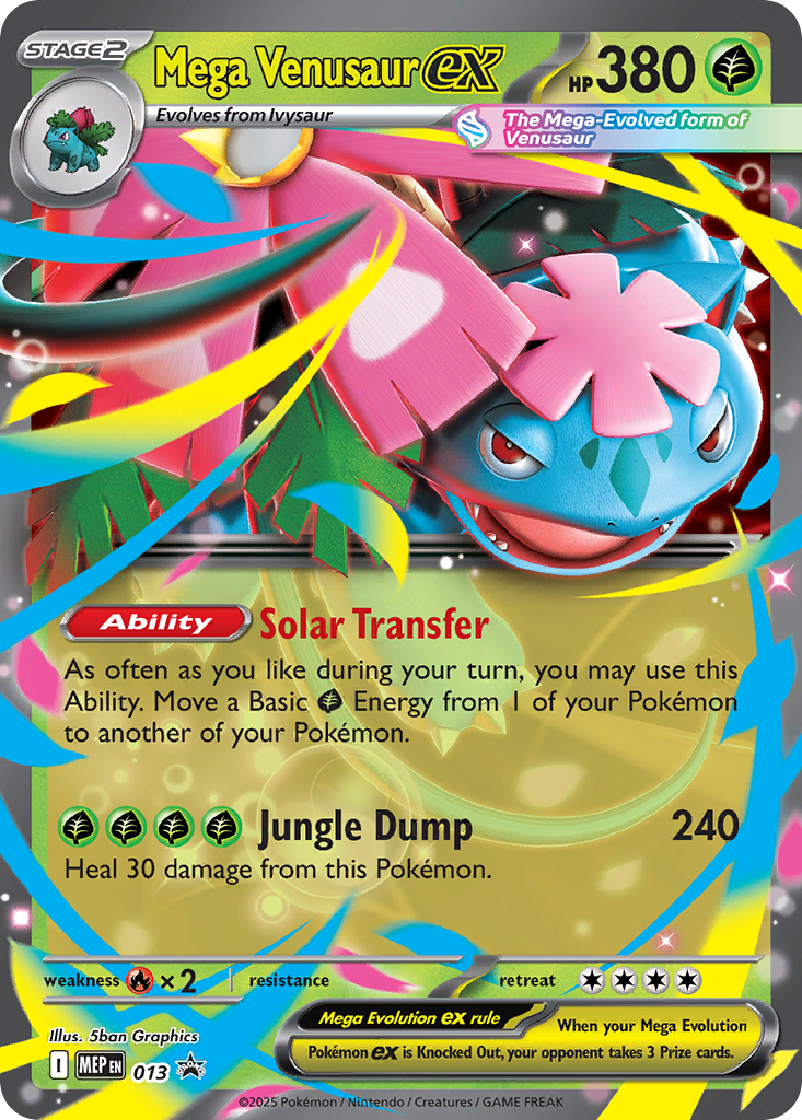 Mega Venusaur ex Pokémon card