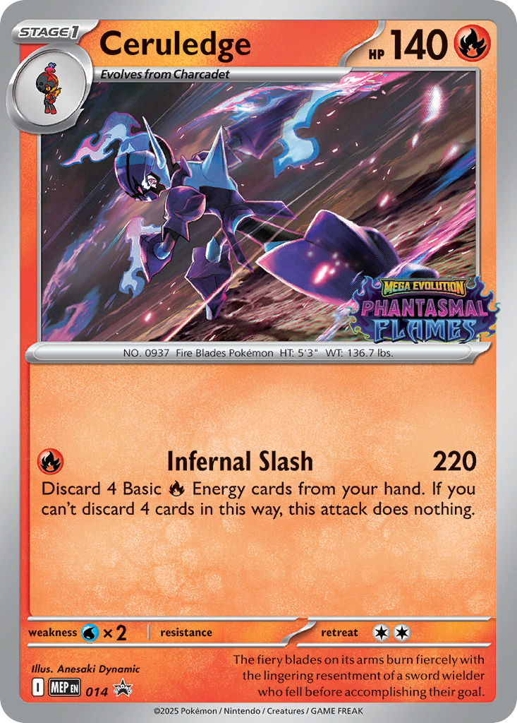 Ceruledge Pokémon card