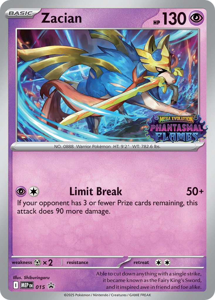 Zacian Pokémon card