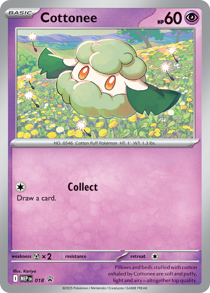 Cottonee Pokémon card