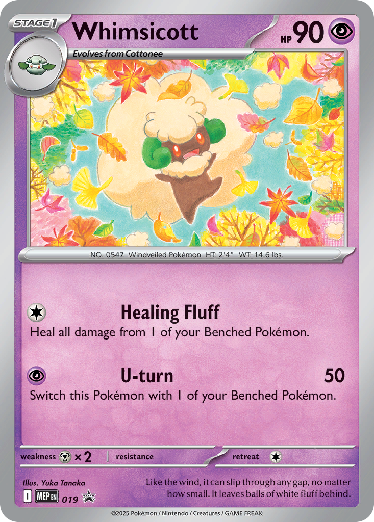 Whimsicott Pokémon card