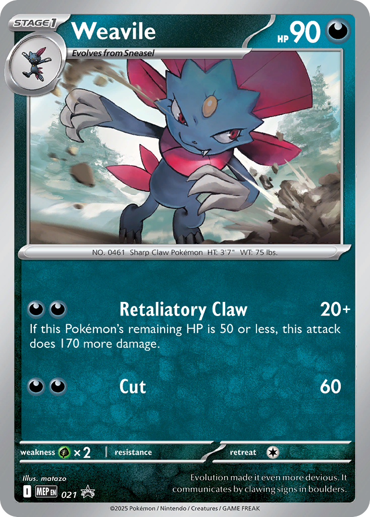 Weavile Pokémon card
