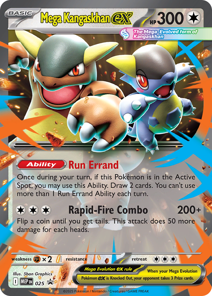 Mega Kangaskhan ex Pokémon card