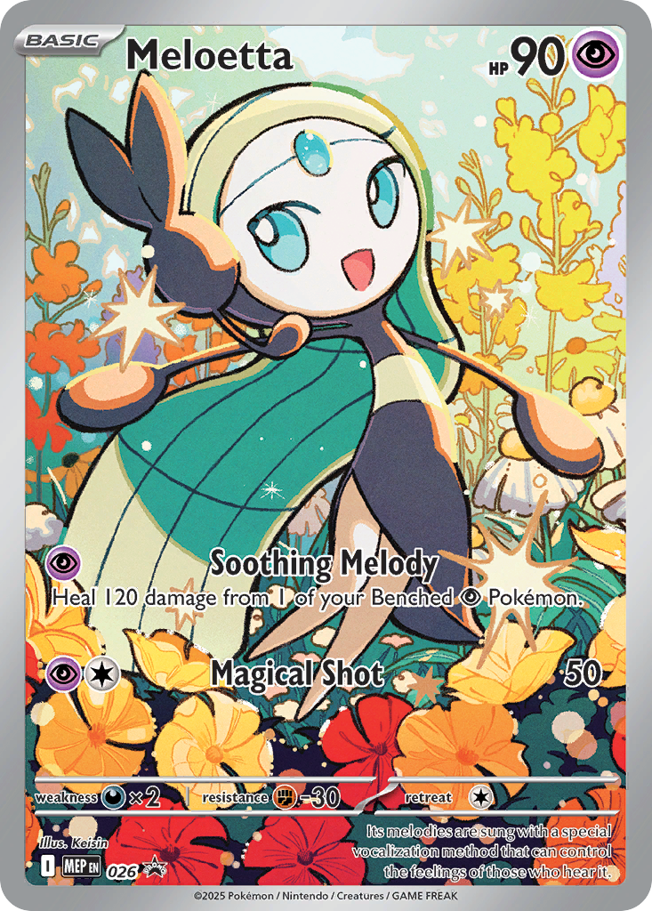 Meloetta Pokémon card