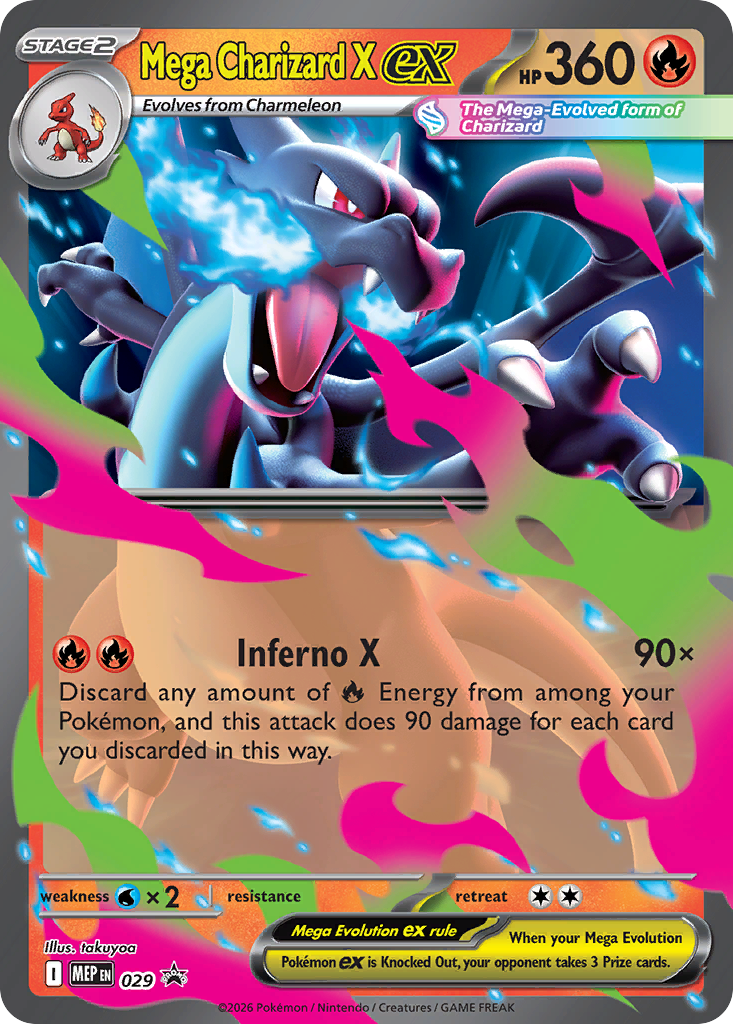Mega Charizard X ex Pokémon card