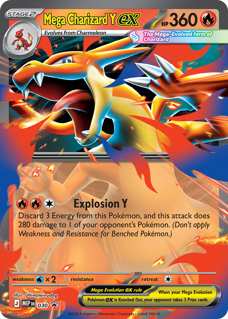 Mega Charizard Y ex Pokémon card