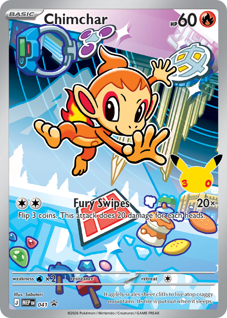 Chimchar Pokémon card