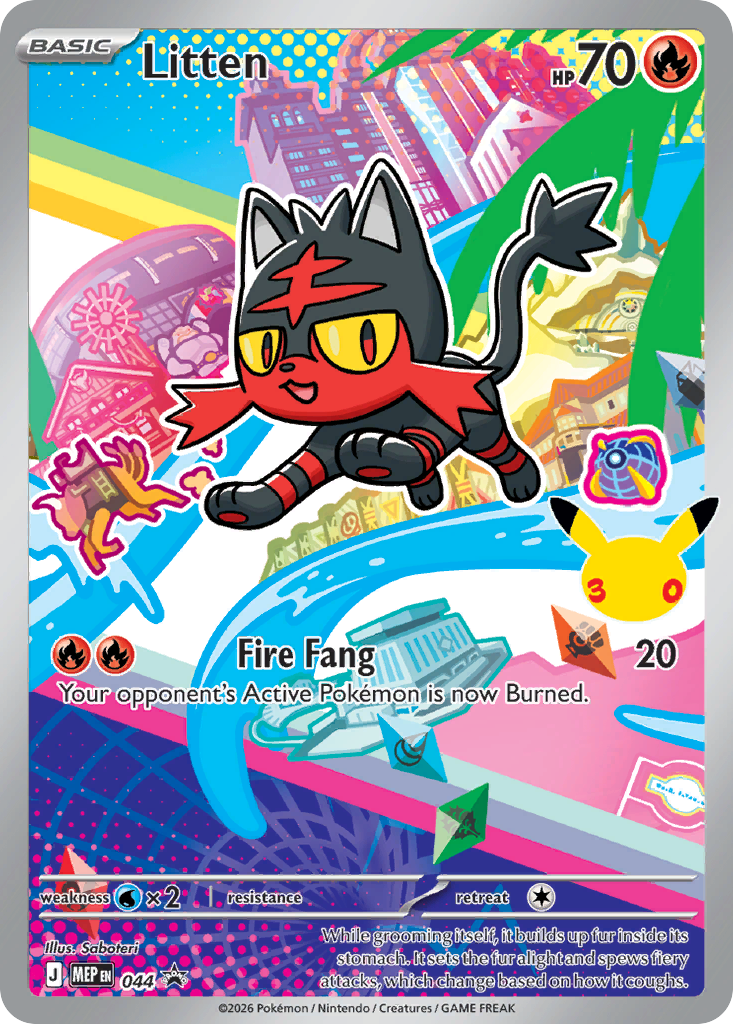 Litten Pokémon card