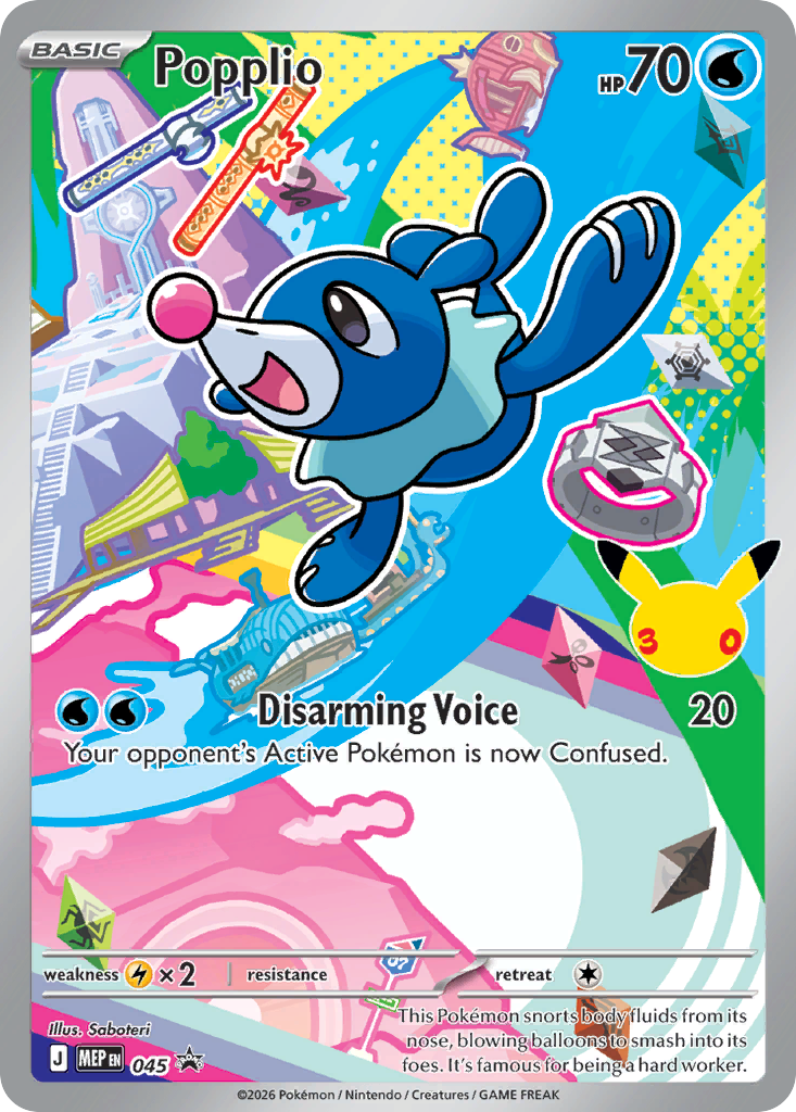 Popplio Pokémon card