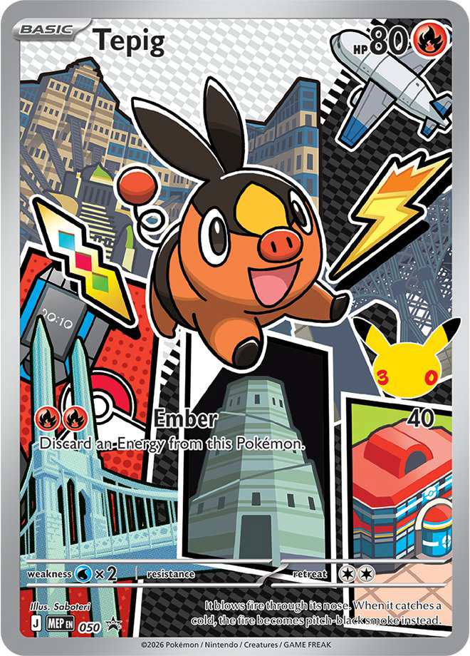 Tepig Pokémon card